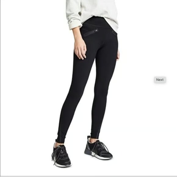 SPANX Black Every Wear Tech Tape Leggings, Small - Picture 1 of 16